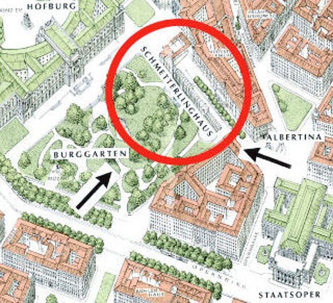Festlich gedeckter Tisch im Schmetterlinghaus für eine private Veranstaltung